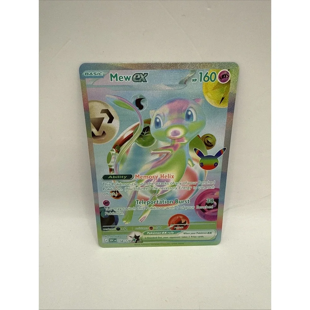 Mew Ex Future Rare Pokemon TCG 30th Celebration 158/128 ENGLISH Mint 🔥